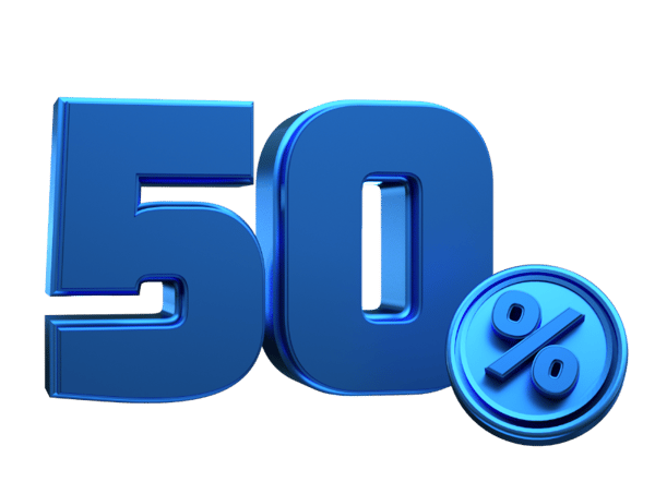 NÚMERO PORCENTAGEM FONTE AZUL 3D