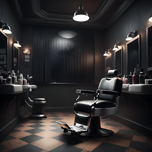 SALÃO DE BARBEARIA - BACKGROUND PARA COMPOSIÇÃO