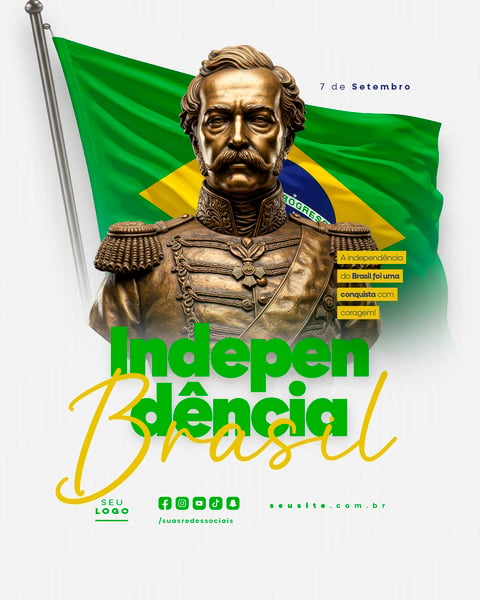 INDEPENDÊNCIA DO BRASIL 7 DE SETEMBRO FEED SOCIAL MEDIA EDITÁVEL 4
