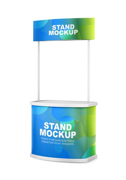 BALCÃO PROMOCIONAL PSD EDITÁVEL MOCKUP