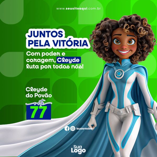 FEED QUADRADO - CAMPANHA POLITICA - SOCIAL MEDIA | PSD EDITÁVEL