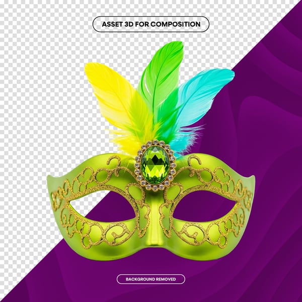 MÁSCARA DE CARNAVAL FESTA BRASIL PNG COMPOSIÇÃO 89 EDITADO