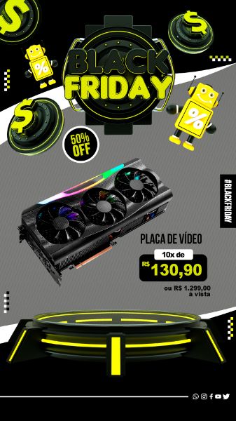 Story Black Friday Social Mídia PSD Editável