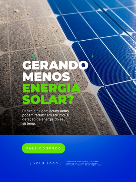 MANUTENÇÃO DE PLACA SOLAR SOCIAL MEDIA FLYER PSD EDITÁVEL