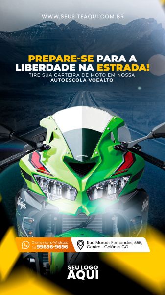 STORY - AUTO ESCOLA - CNH - MOTORISTA | SOCIAL MEDIA - PSD EDITÁVEL