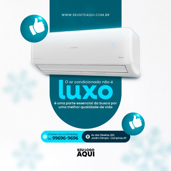MANUTENÇÃO DE AR CONDICIONADO | SOCIAL MEDIA | PSD EDITÁVEL