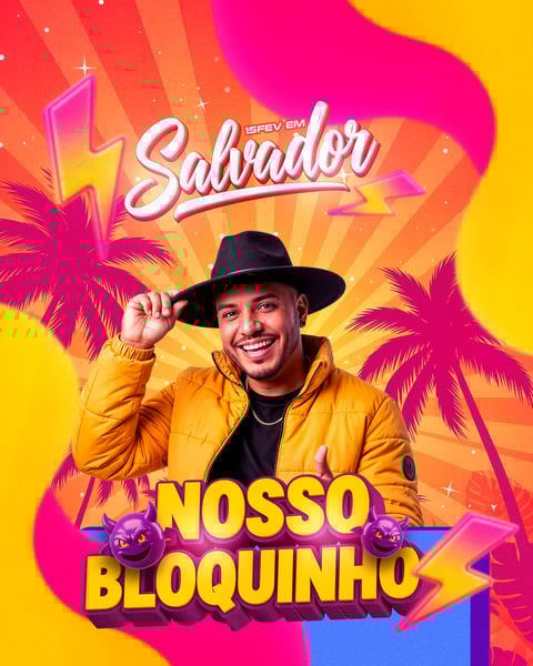 Flyer de Carnaval PSD