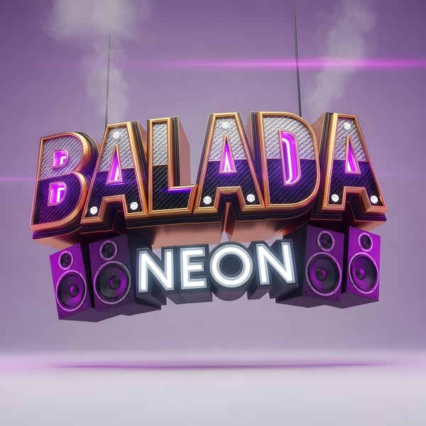 SELO 3D BALADA NEON FUNK REALISTA 02