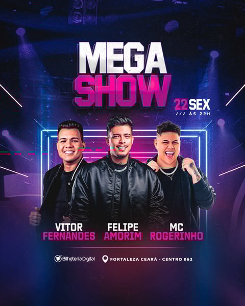 FLYER EVENTO - MEGA SHOW - FEED