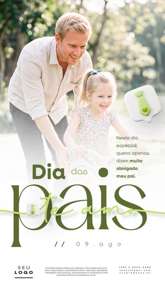DIA DOS PAIS 09 DE AGOSTO PAPAI STORY SOCIAL MEDIA PSD EDITÁVEL 2