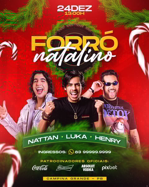 FLYER EVENTO FIM DE ANO (NATAL E ANO NOVO)