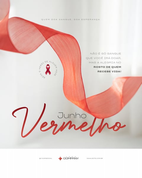 CAMPANHA DE DOAÇÃO DE SANGUE JUNHO VERMELHO SOCIAL MEDIA PSD EDITÁVEL 5