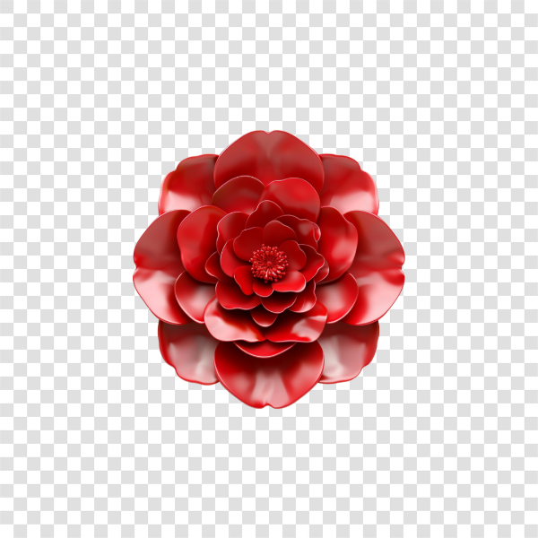 FLOR VERMELHA 3D