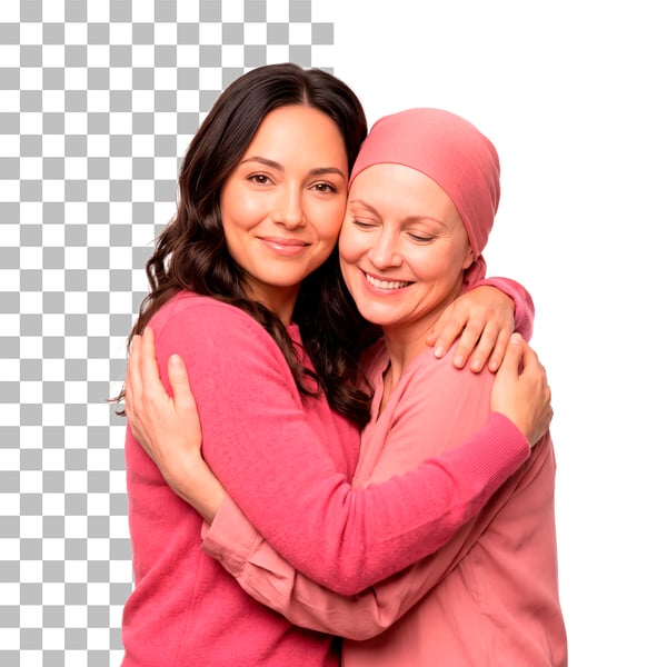 MULHER SE ABRAÇANDO OUTUBRO ROSA PSD EDITÁVEL