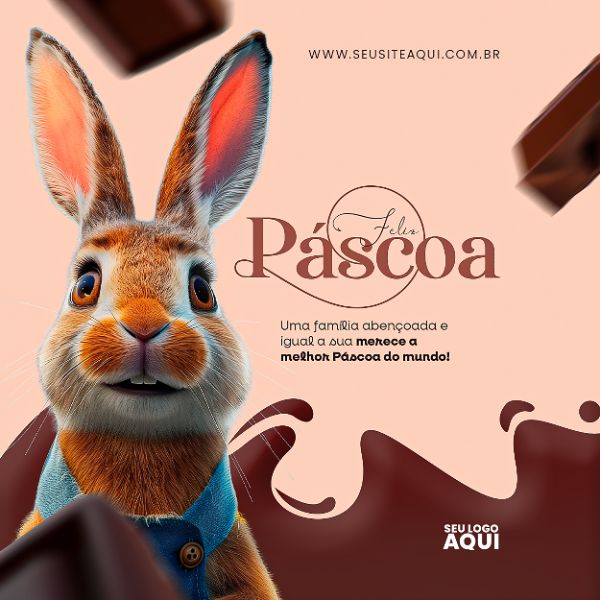 FELIZ PÁSCOA | EASTER | PSD EDITÁVEL