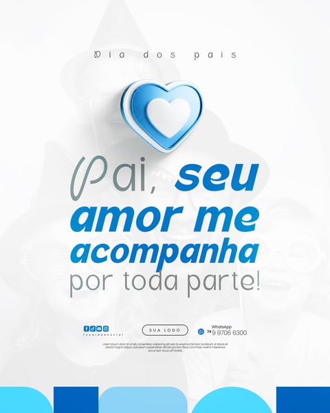 DIA DOS PAIS AGOSTO PAI  FLYER SOCIAL MEDIA PSD EDITÁVEL 11