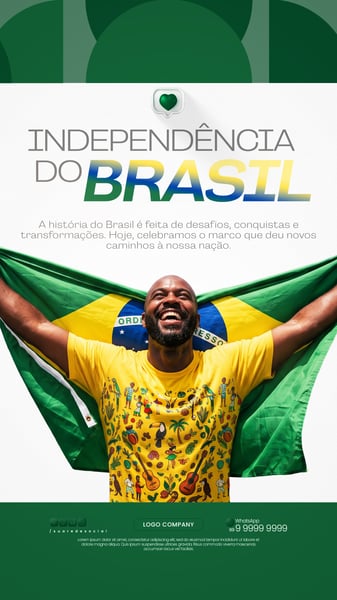 SETE DE SETEMBRO INDEPENDÊNCIA DO BRASIL SOCIAL MEDIA PSD EDITÁVEL 1 STORY