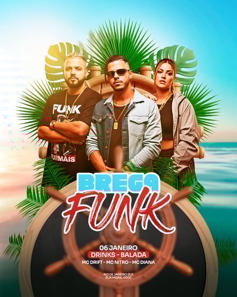 FLYER EVENTO SHOW BREGA FUNK PSD FEED 43