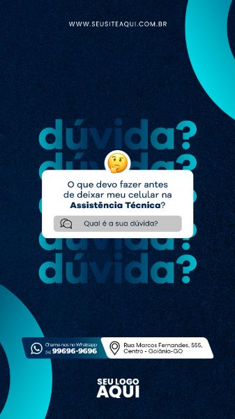 STORY - ASSISTÊNCIA TÉCNICA CELULAR E CONSOLES - MANUTENÇÃO, CONCERTO - PSD EDITÁVEL