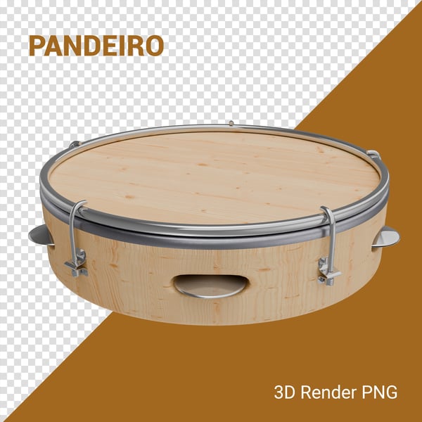 INO PANDEIRO 3D RENDER PNG PARA COMPOSIÇÃO (2)