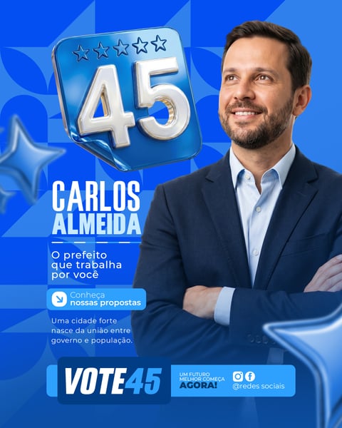 SOCIAL MEDIA POLÍTICO PSD EDITÁVEL 1