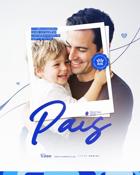 FELIZ DIA DOS PAIS AGOSTO SOCIAL MEDIA PSD EDITÁVEL 16