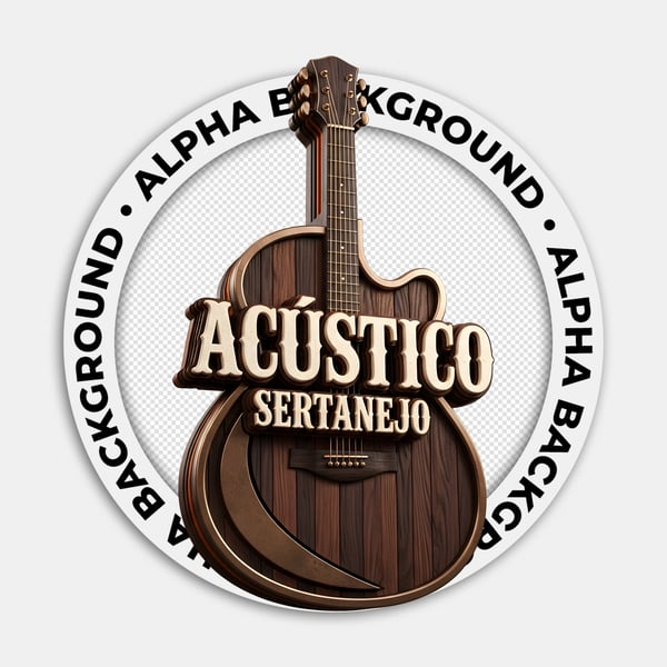 SELO 3D SERTANEJO VIOLÃO DE MADEIRA ACÚSTICO SERTANEJO 04