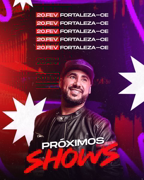 FLYER AGENDA PARA ARTISTAS PSD EDITÁVEL FEED