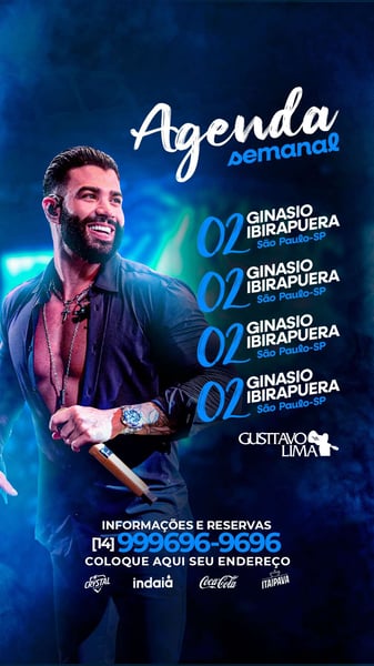 FLYER STORY - AGENDA - GUSTAVO LIMA