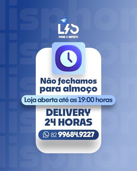 HORÁRIOS - LOJA DE CELULARES