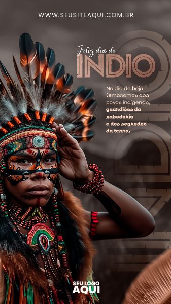 STORY - DIA DO ÍNDIO | SOCIAL MEDIA | PSD EDITÁVEL