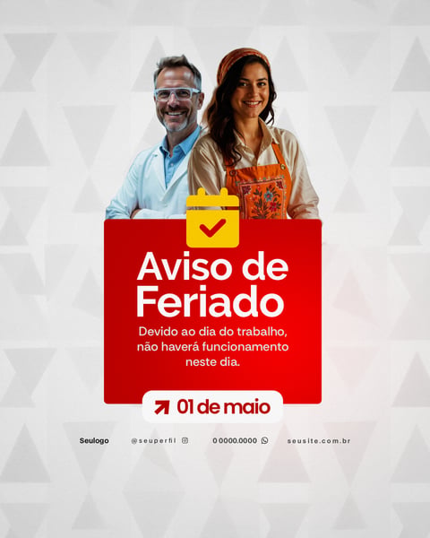 DIA DO TRABALHADOR SOCIAL MEDIA PSD 4