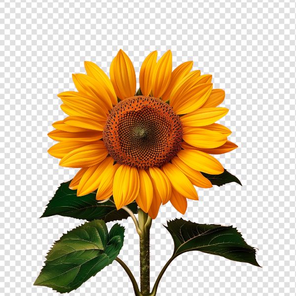 UMA FLOR GIRASSOL, IMAGEM SEM FUNDO, PNG