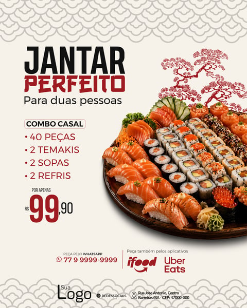 SUSHI COMIDA JAPONESA SOCIAL MEDIA PSD EDITÁVEL 7
