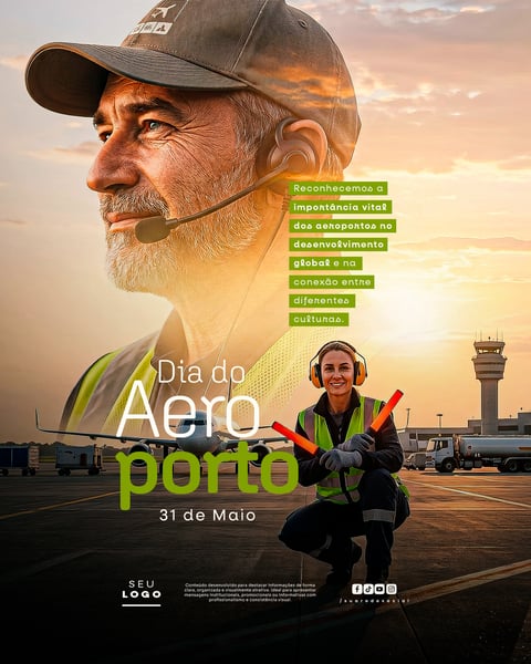 DIA DO AEROPORTO 31 DE MAIO SOCIAL MEDIA PSD EDITÁVEL 1