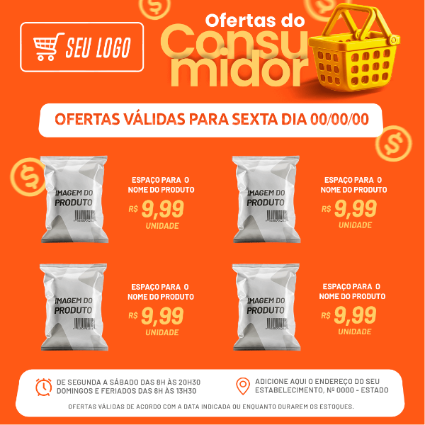 FOLHETO DE OFERTAS DIA DO CONSUMIDOR 4 PRODUTOS