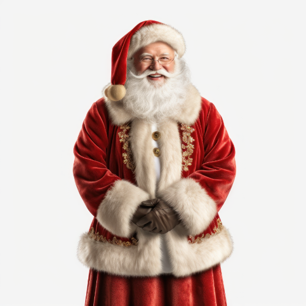 PAPAI NOEL PERSONAGEM  NATALINO REALISTA PARA COMPOSIÇÃO SOCIAL MEDIA