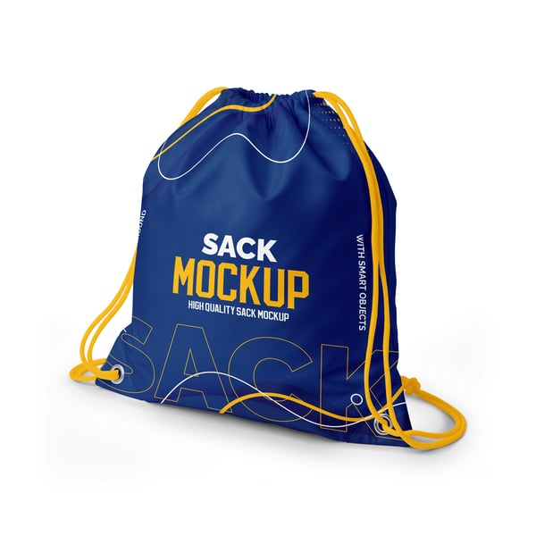 MOCHILA TIPO SACOLA PSD EDITÁVEL MOCKUP