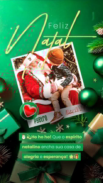 FZS SOCIAL MEDIA FELIZ NATAL STORY HO HO HO QUE O ESPIRITO NATALINO ENCHA SUA CASA DE ALEGRIA E ESPERANÇA