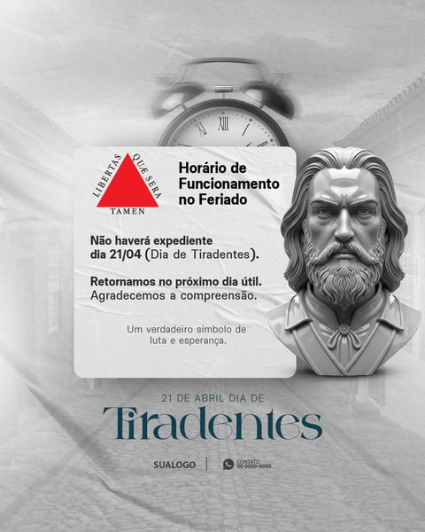 DIA DE TIRADENTES 21 DE ABRIL SOCIAL MEDIA PSD EDITÁVEL 2 COPIA