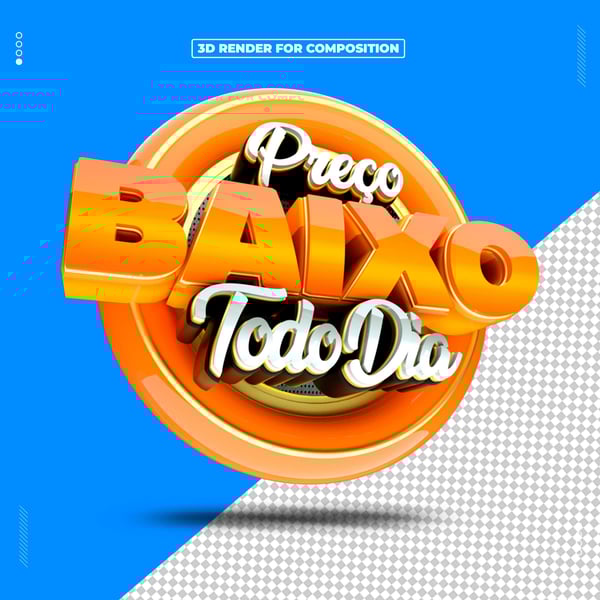 SELO 3D PREÇO BAIXO TODO DIA PARA COMPOSIÇÃO