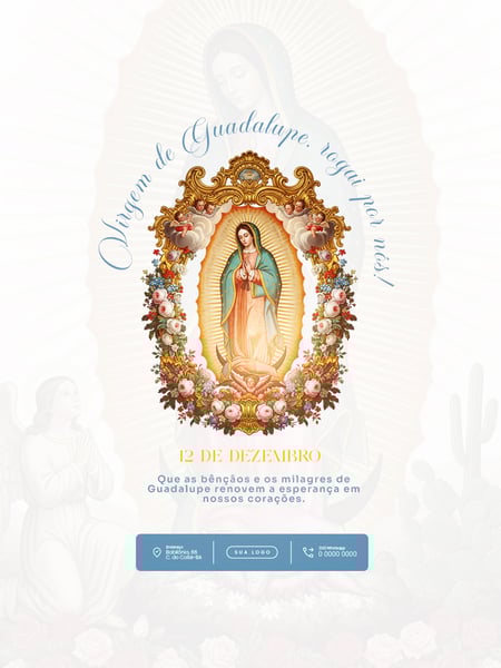 ARTE NOSSA SENHORA DE GUADALUPE PSD EDITÁVEL 4