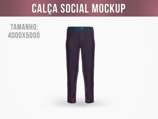 CALÇA SOCIAL MOCKUP MASCULINA VISTO DE FRENTE