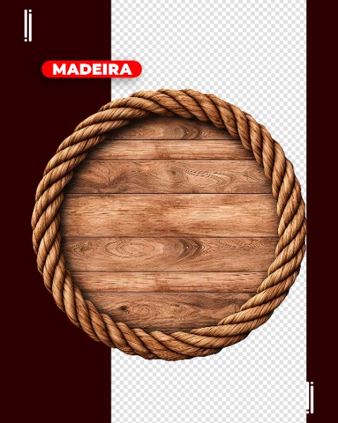 MADEIRA COM CORDA | IMAGEM PARA COMPOSIÇÃO | IMAGEM SEM FUNDO | PSD EDITÁVEL