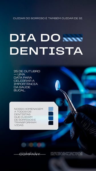 DIA DO DENTISTA 25 DE OUTUBRO SOCIAL MEDIA FLYER PSD EDITÁVEL STORY
