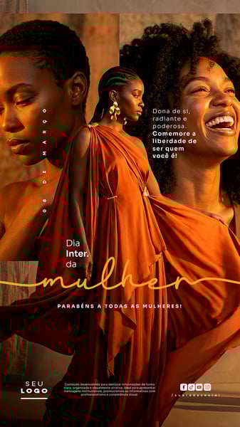 DIA INTERNACIONAL DA MULHER 08 DE MARÇO STORY SOCIAL MEDIA PSD EDITÁVEL 3
