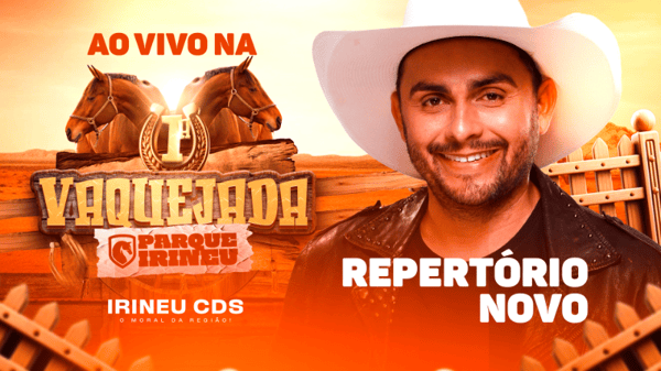 FLYER THUMB CAPA CD BANNER YOUTUBE MANO WALTER VAQUEJADA PARQUE IRINEU PSD EDITÁVEL