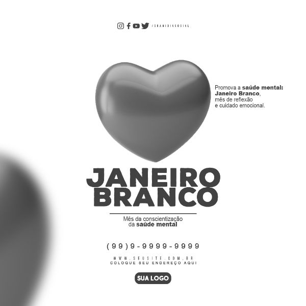 JANEIRO BRANCO MÊS DA CONCIENTIZAÇÃO DA SAÚDE MENTAL FEED