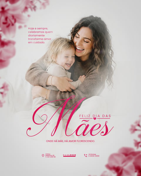 DIA DAS MÃES 10 DE MAIO FELIZ DIA DAS MÃES PSD EDITÁVEL 7