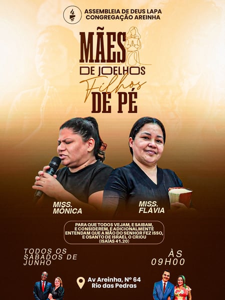 77 MÃES DE JOELHO E FILHOS DE PÉ